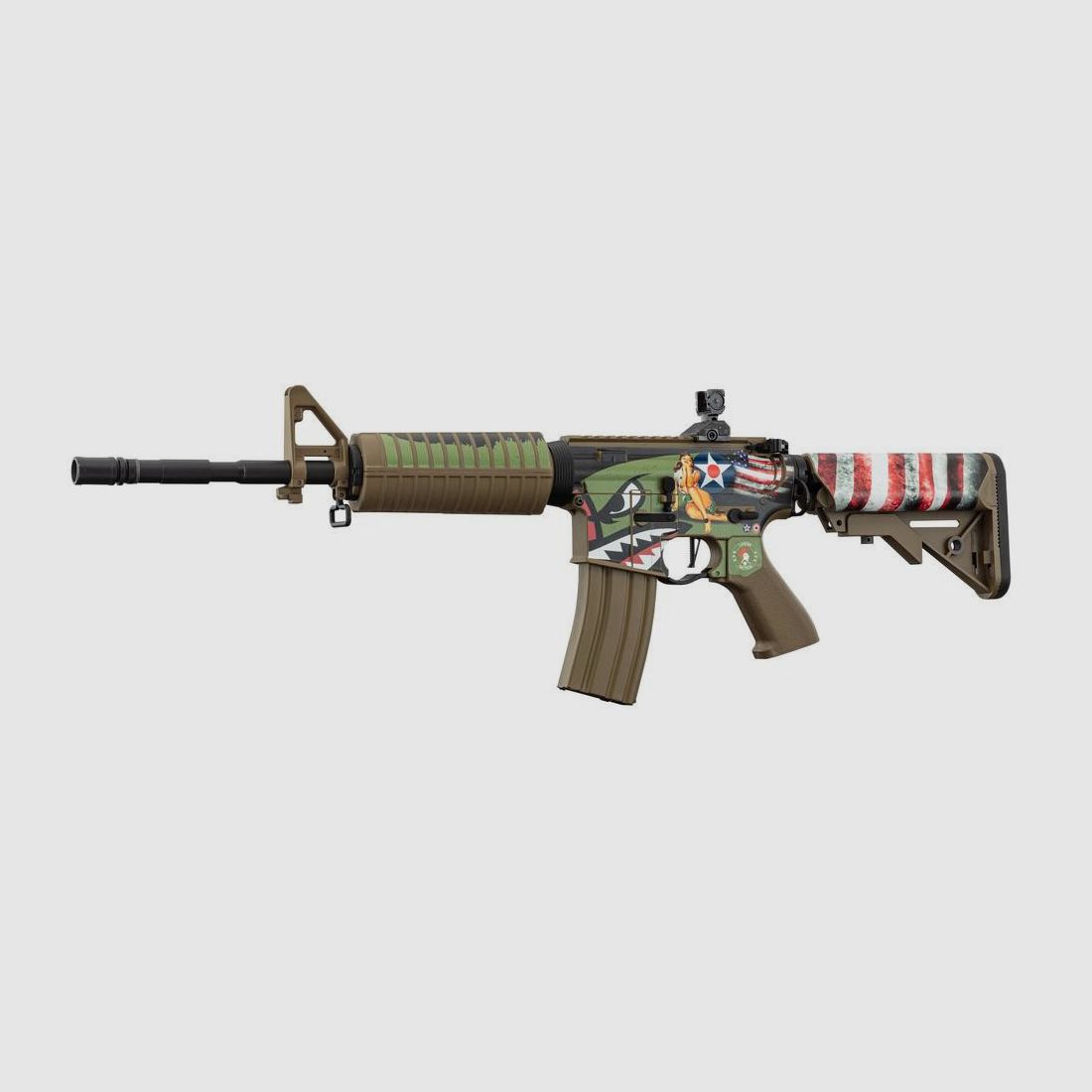 Schutzskin Lancer Tactical M4 - Geometrisches Design - Verstärkte Griffigkeit - Einfache Personalisierung, Bild 4 von 5