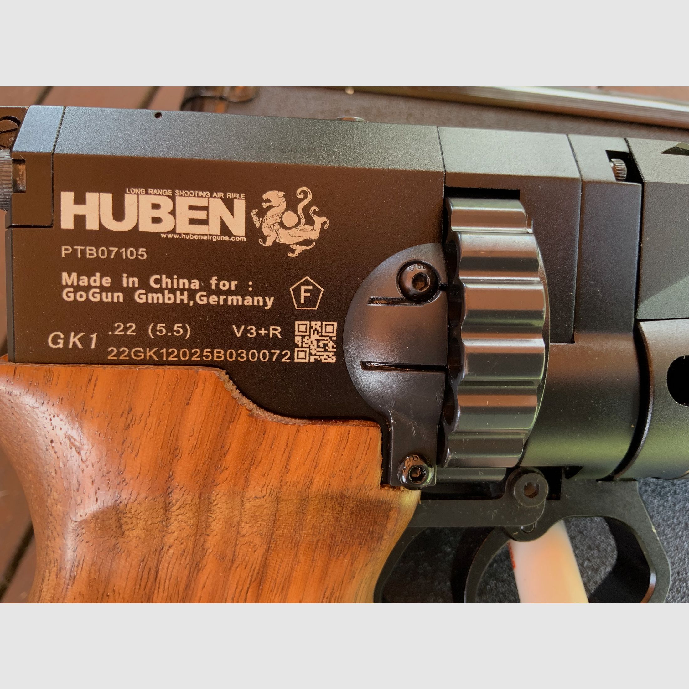 PCP Luftpistole Huben GK 1Pressluftpistole