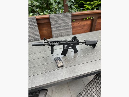 G&G CM16 Raider 0,5 Joule mit Zubehör – Top Zustand