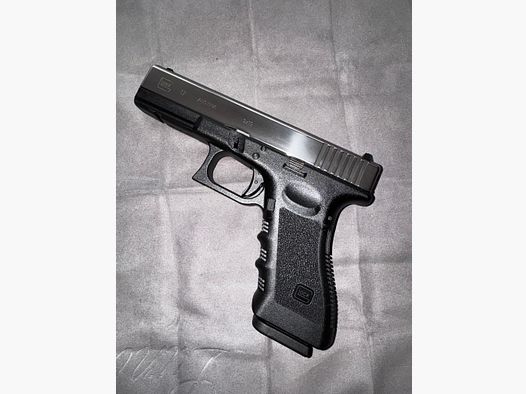 GHK Glock 17 Stahl Einzelstück Stainless GBB 6mm