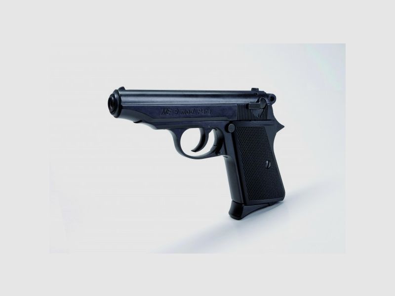 ME 9 Mod. Para, Kal. 9 mm P. A. Knall, schwarz brüniert
