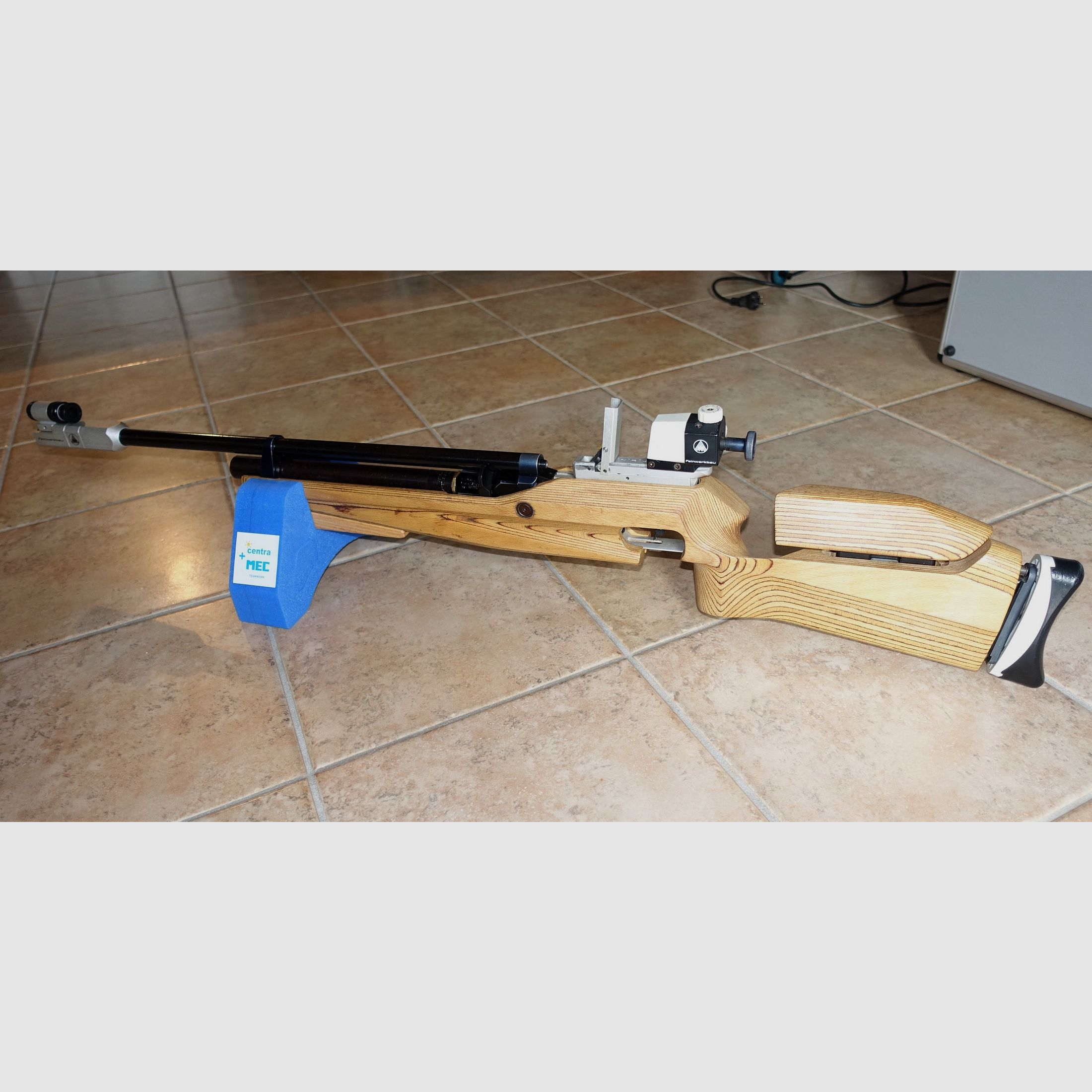 Fusil de match Feinwerkbau C 62 + cartouche + nouvel adaptateur de remplissage + guidon réglable