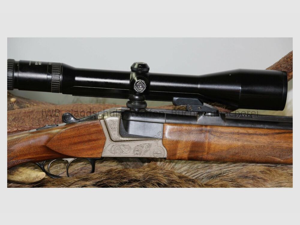 Bockbüchsflinte Krieghoff Teck z podwójnym zamkiem Bock z wymiennym lufą 12/70;.30RBlaser