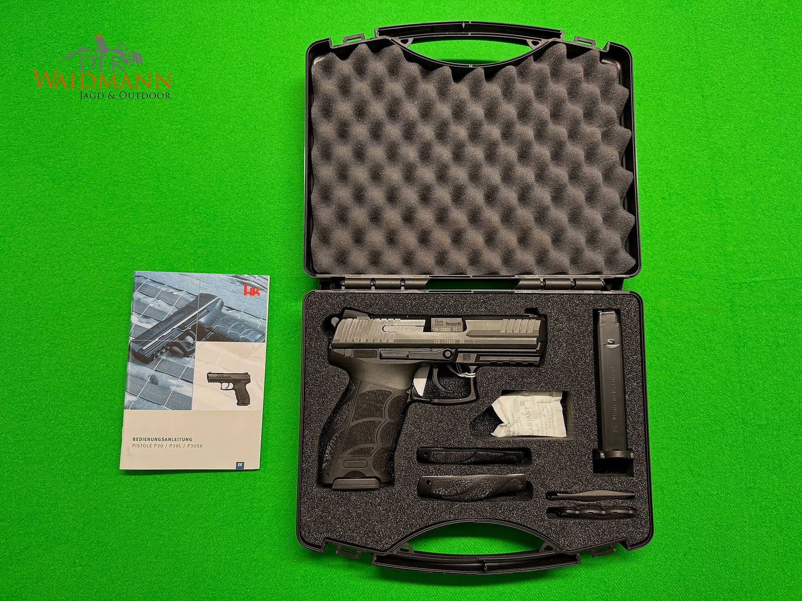 RÉSERVÉ H&K P30 9mm x 19 Pistolet avec mallette