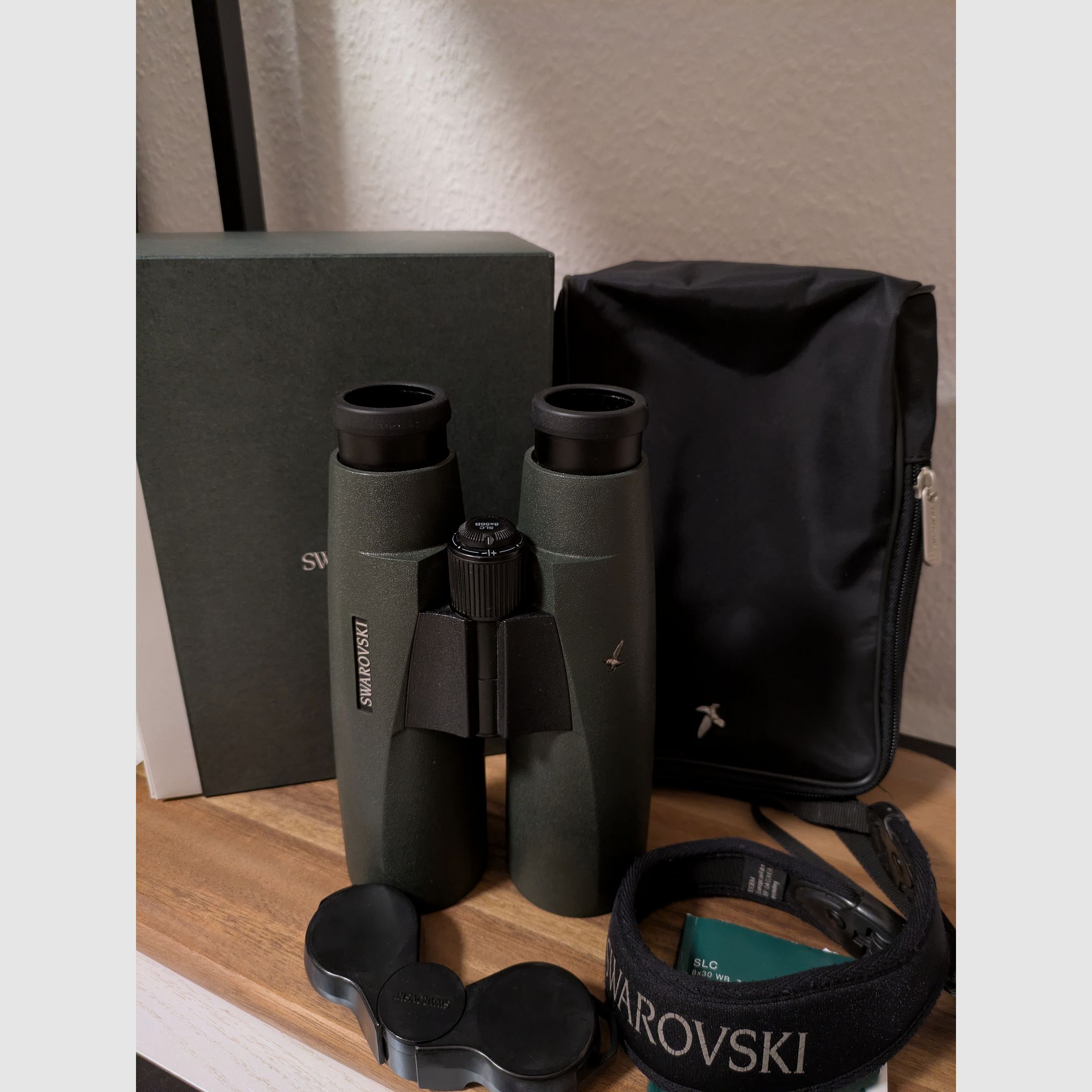 SWAROVSKI SLC 8x56 BINOCULARS TOP CONDITION in original packaging! Companion for Blaser Sauer Merkel
