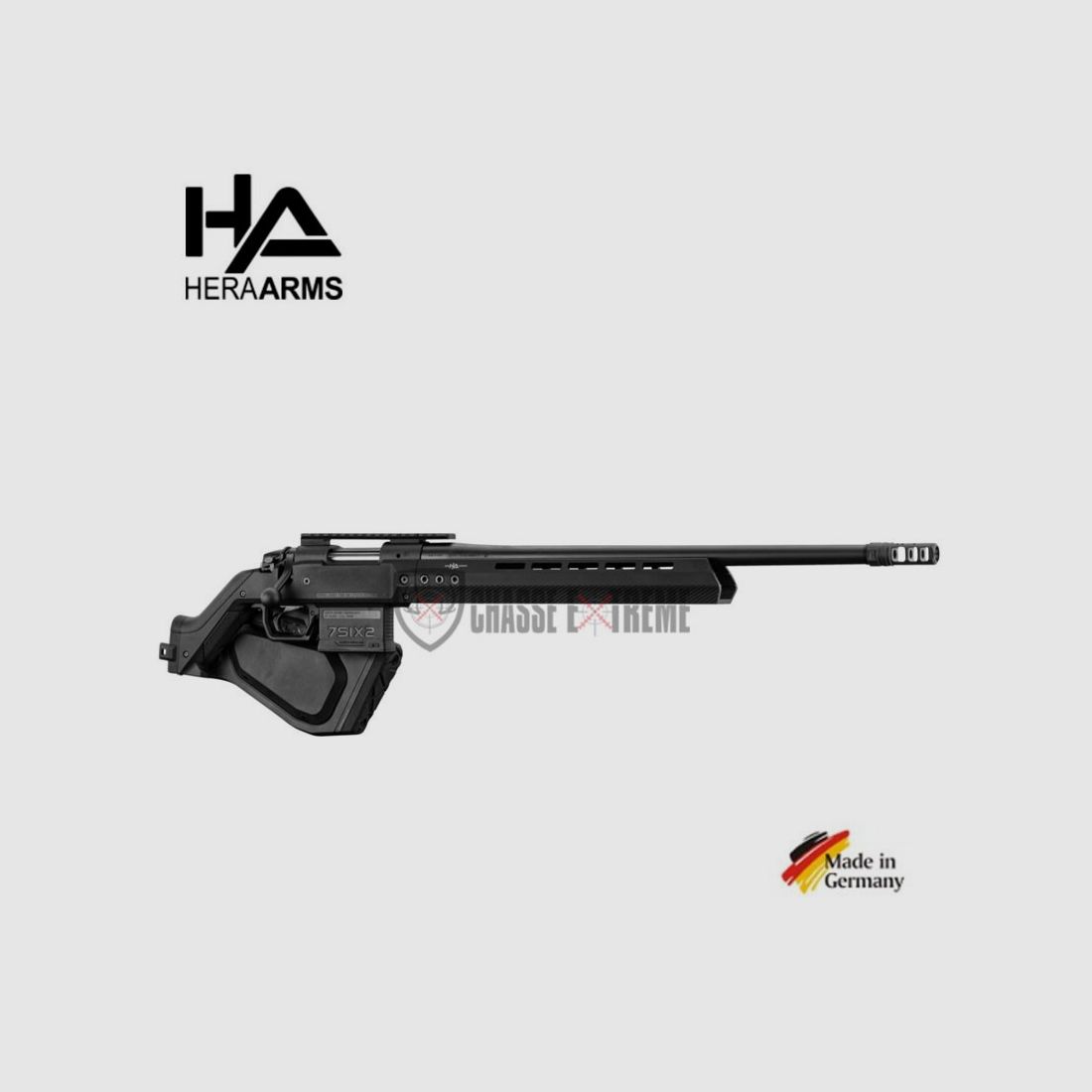 HERA ARMS H7 20" .308 Win Schwarze Repetierbüchse - Klappschaft, Bild 1 von 13