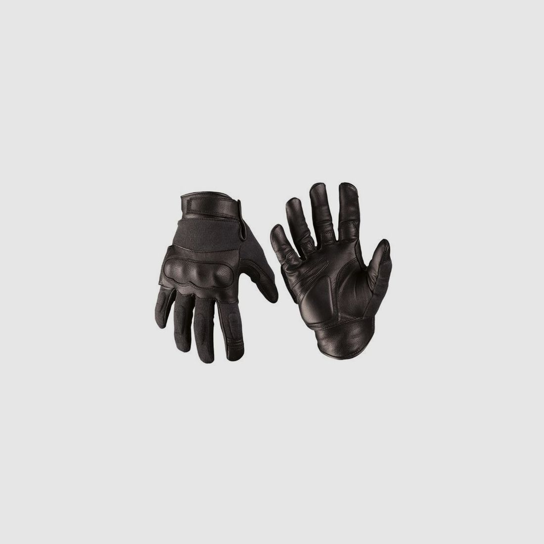 TACTICAL GLOVES LEDER/ARAMID SCHWARZ
