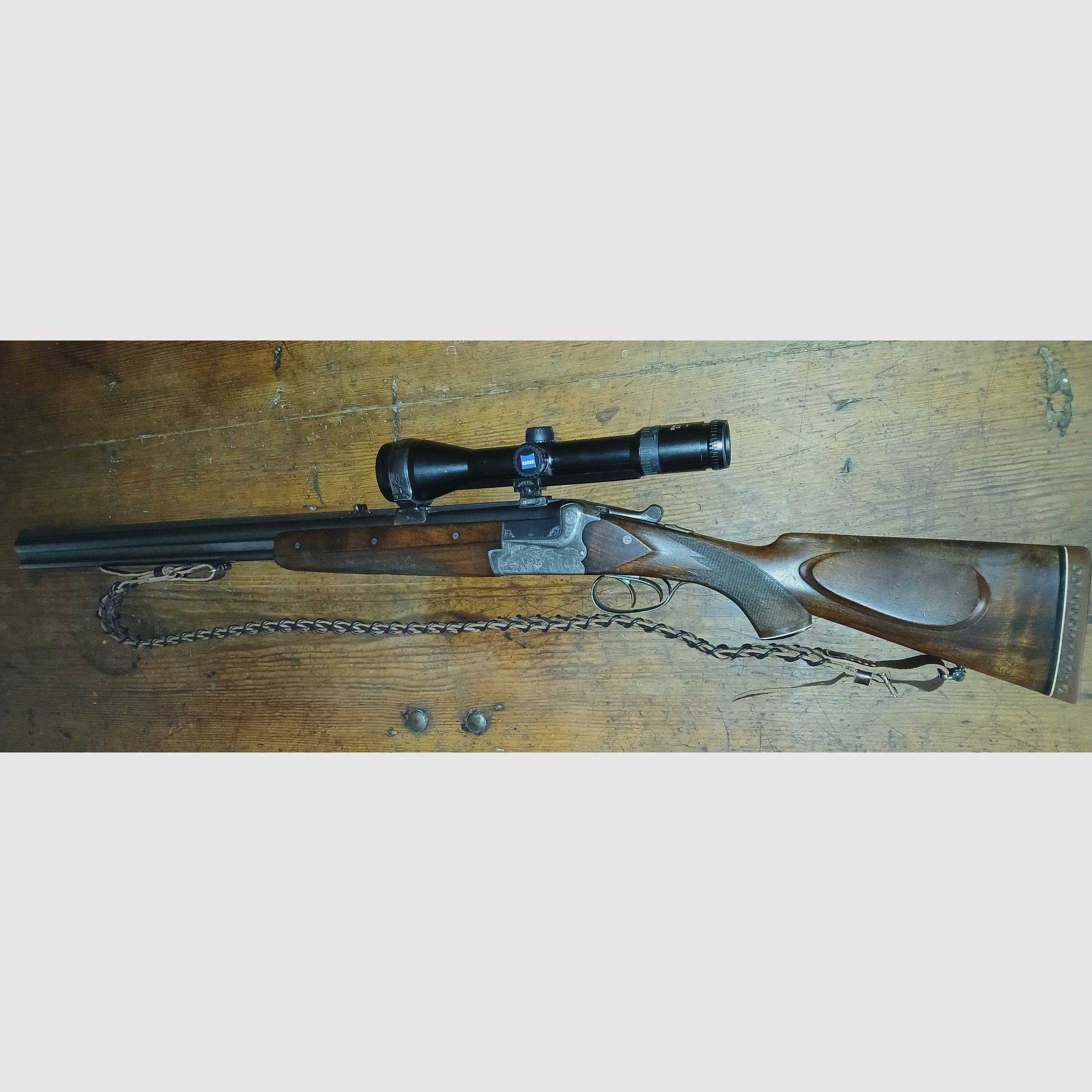 exquisite Merkel Bockbüchsflinte mit Bockdoppelflintenaustauschlauf in Top Kalibern
