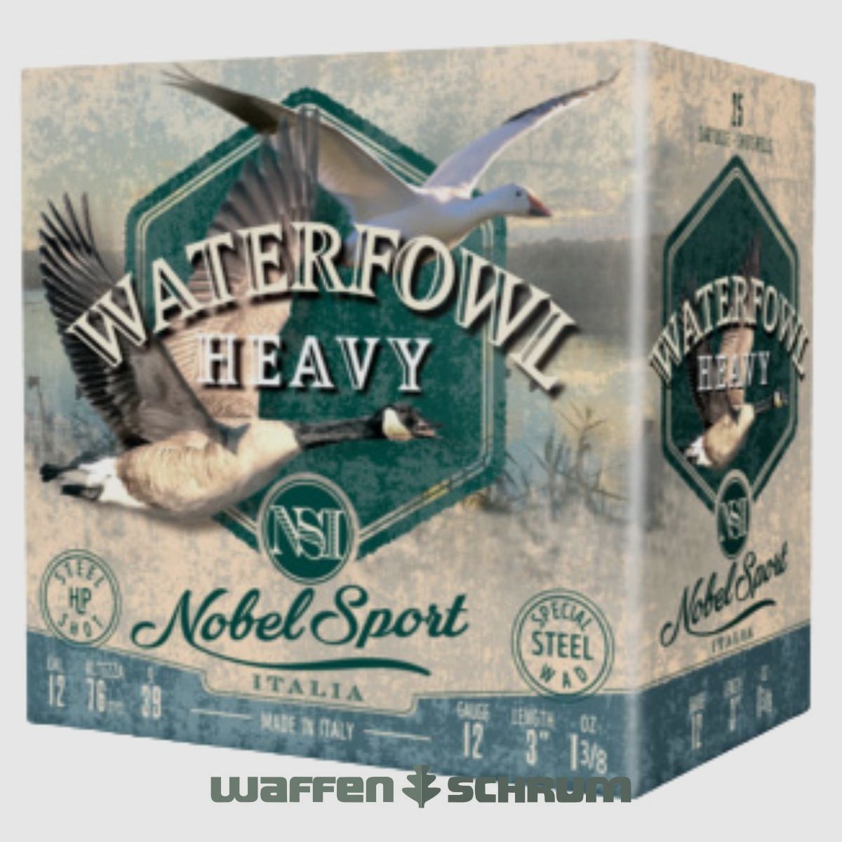 Nobel Sport Italia 12/76 Steel Waterfowl Heavy HP  3,3mm - 39g ANS123STHY3