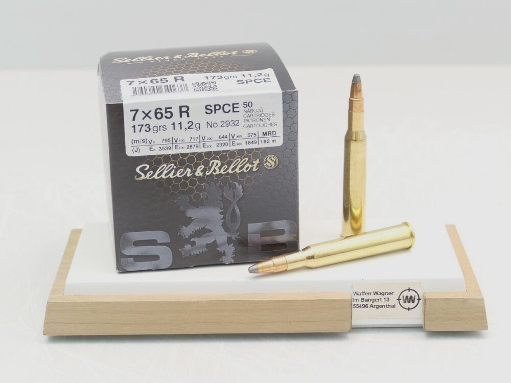 Sellier&Bellot SPCE 11,2g/173grs à50 7x65R