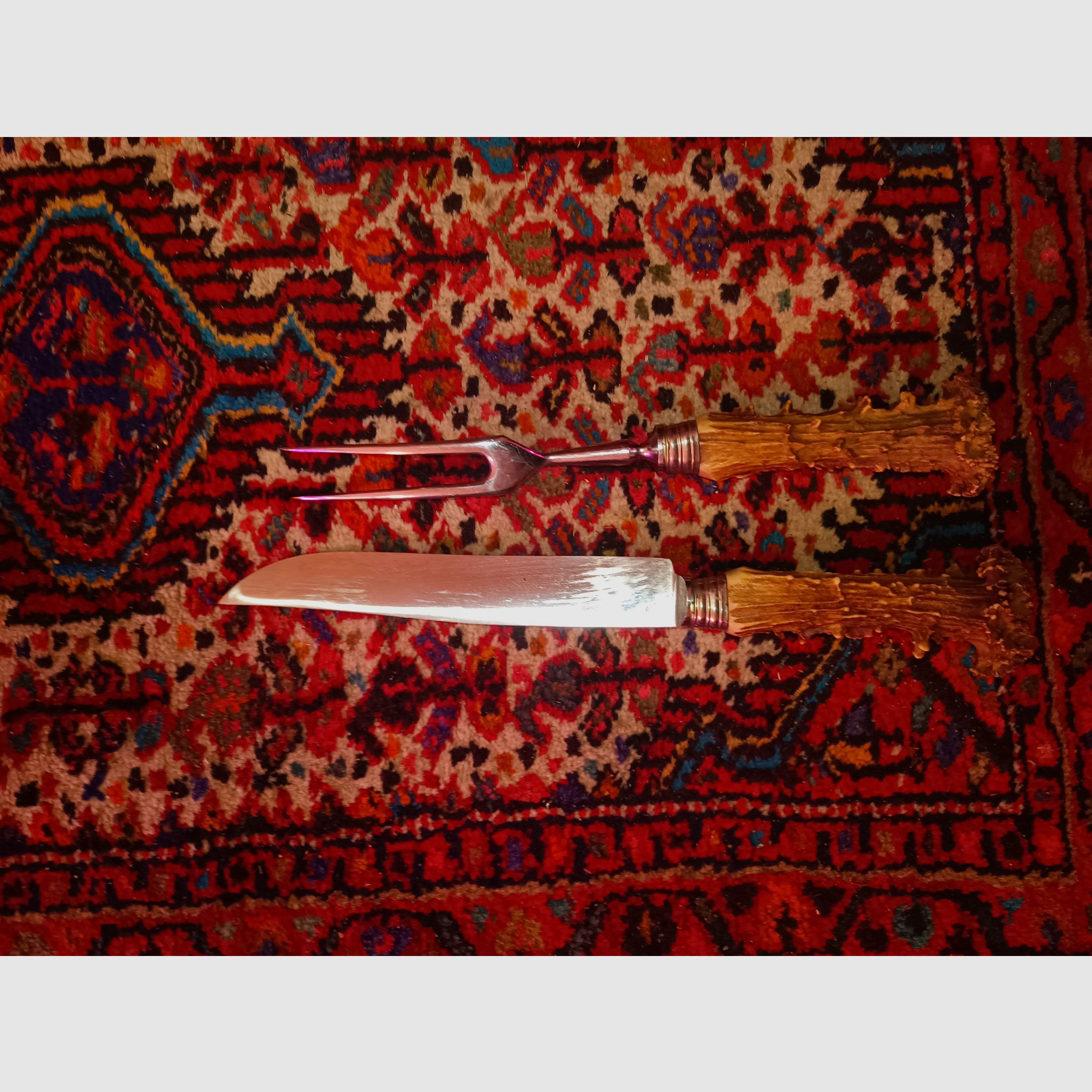 Elegantes Tranchier-Set von Kuno Ritter Solingen – Messer & Gabel