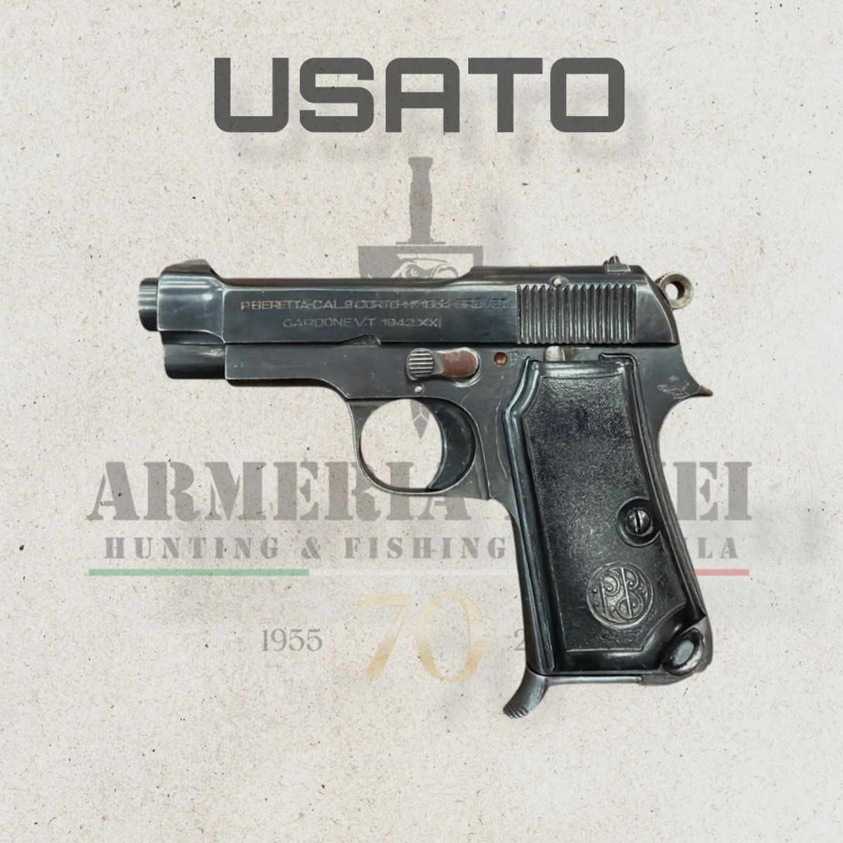 GEBRAUCHT – PISTOLE – BERETTA MOD. 1934 Kal. 9 KURZ, Bild 1 von 2
