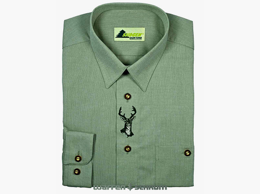 Skogen Hemd Chambray-Stick Hirsch Lind