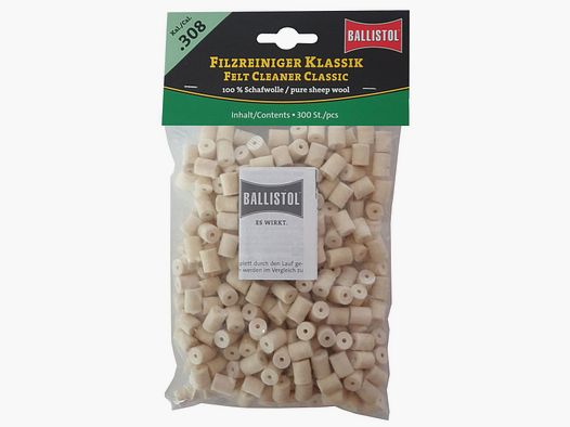 Ballistol Felt Cleaner Classic / 300 pcs. / Cal. .308