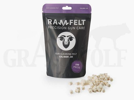 Ramfelt Gun Cleaning Felt Cal. .30 - 100 Pack