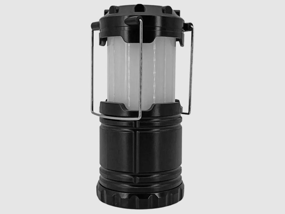 Camping lantern with flame effect 2-in-1
