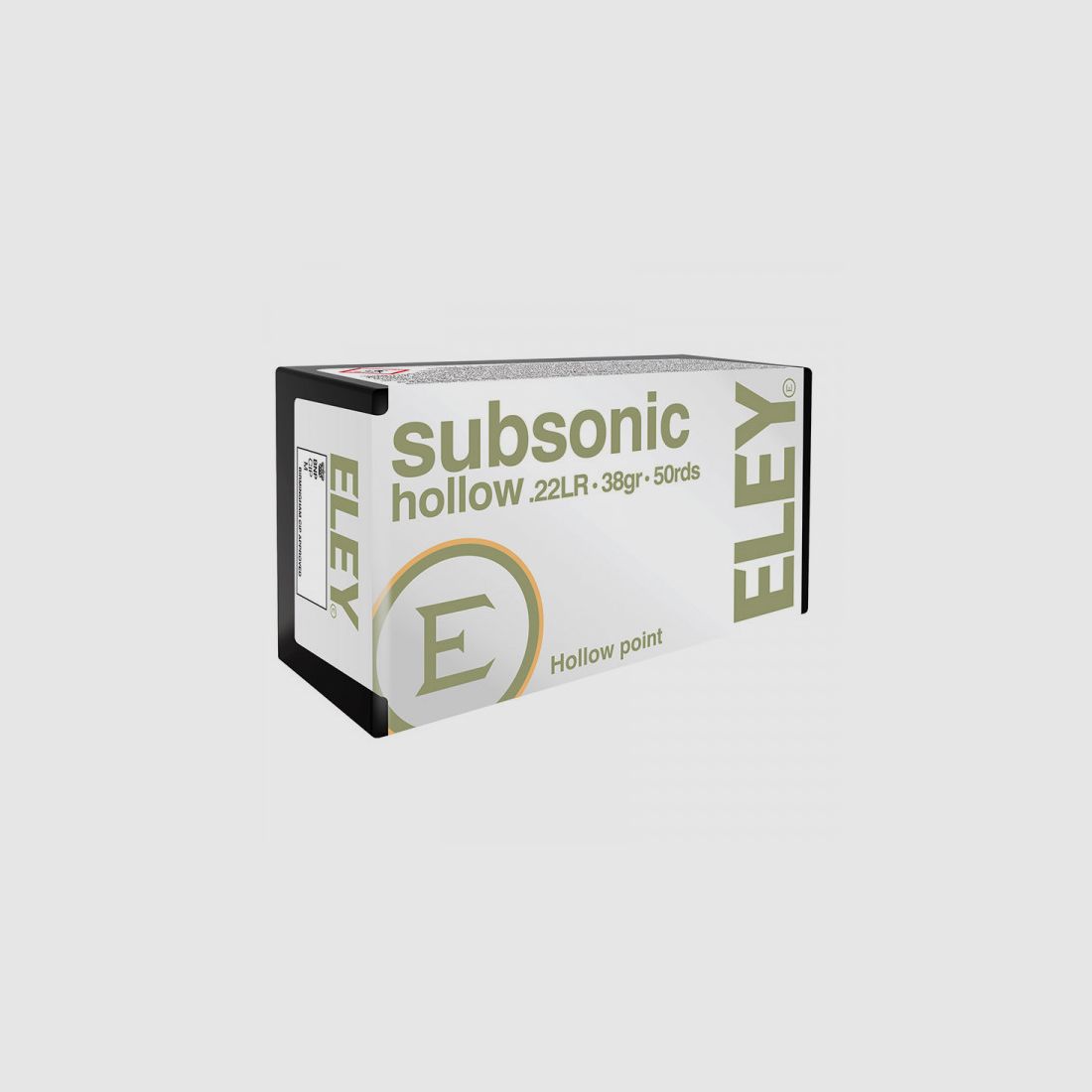 ELEY SUBSONIC HOLLOW POINT KK-PATRONEN - .22LR - 36GRS.- 50 SCHUSS