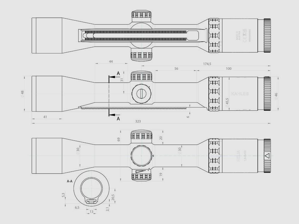 Kahles Helia 1,6-8x42i SR