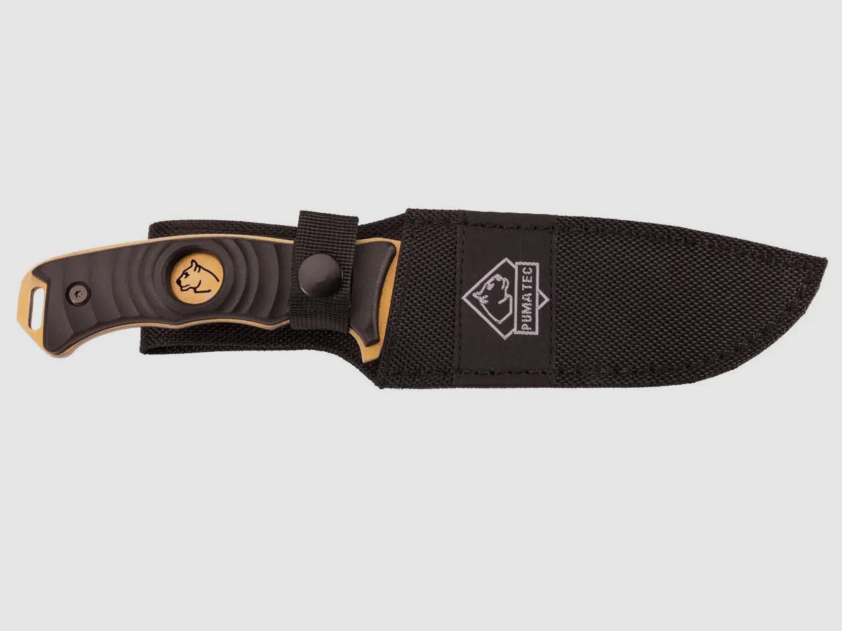 PUMA TEC belt knife, titanium coating, gold color