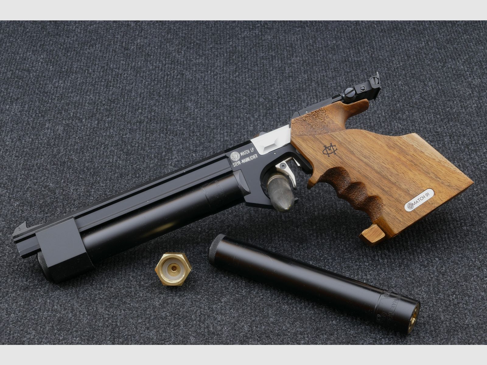 Steyr-Mannlicher LP1 CO₂ Match 4,5 mm „Match 91“ | 2 cartridges + filling adapter Ombouw naar perslucht mogelijk