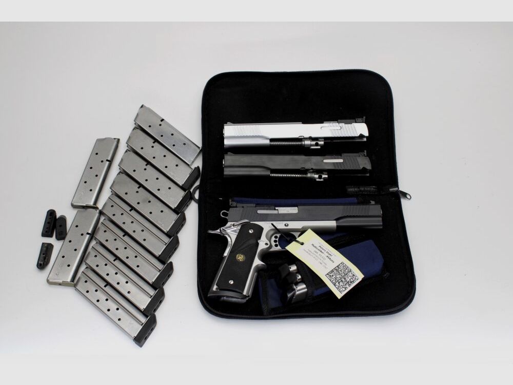 Peters Stahl Multicaliber Griffstück mit 3 Wechselsystemen .45Auto, 10mm Auto, 9mm Luger