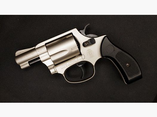 S&W Chiefs Special Nickel / Smith & Wesson Schreckschussrevolver 9 mm R.K. PTB 794