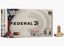 Federal Train+Project 9mm Luger 115GR JHP 50 cartridges