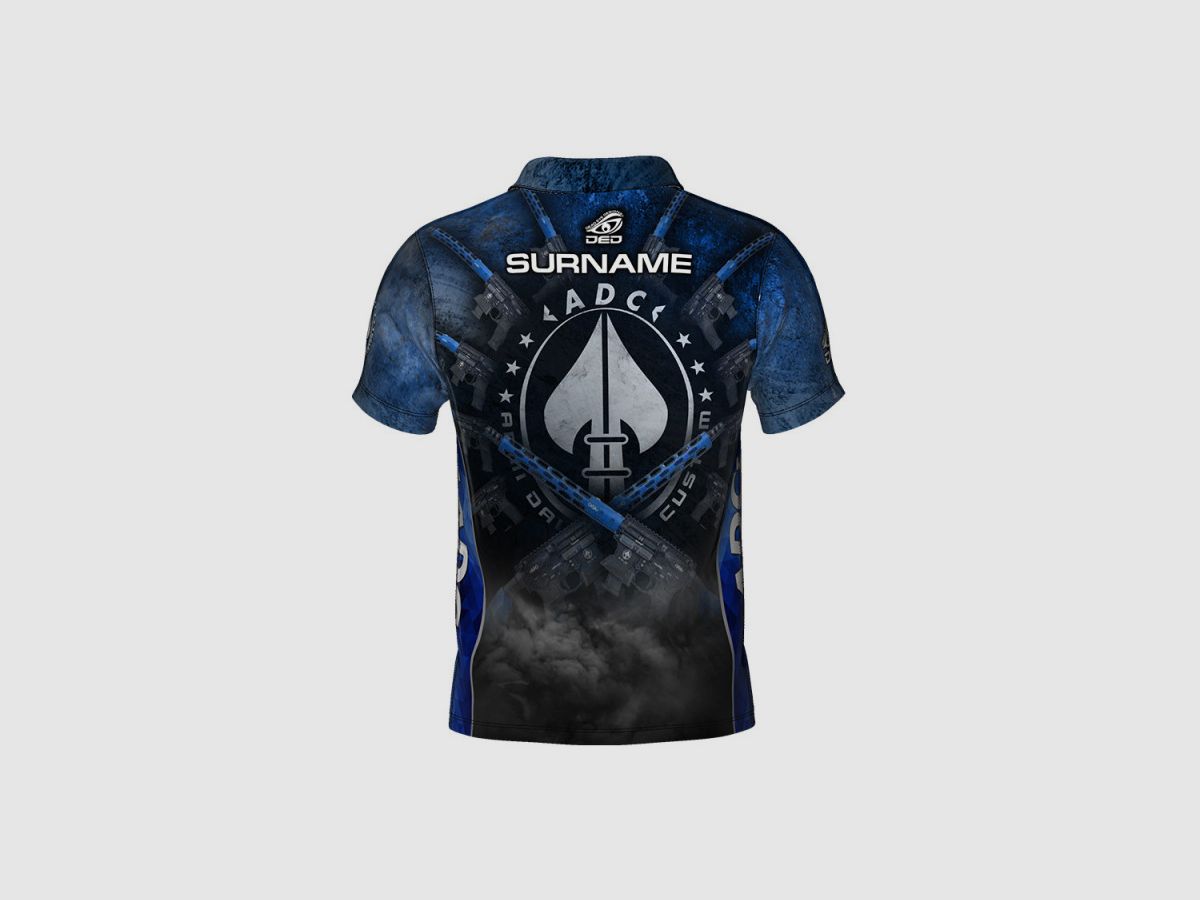 DED ADC Custom Competition T-Shirt - Blau, Größe: 5XL, Benutzerdefinierter Name: Kein Name, Bekleidungsart: Damen, Bild 2 von 3