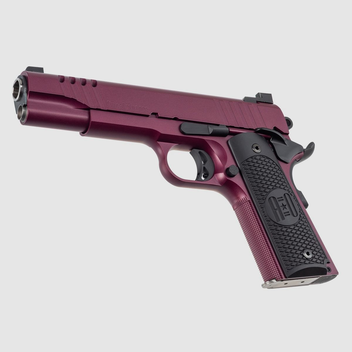 1911 Custom 5" Black Cherry hausse, 3-dot blanc, image 3 sur 4