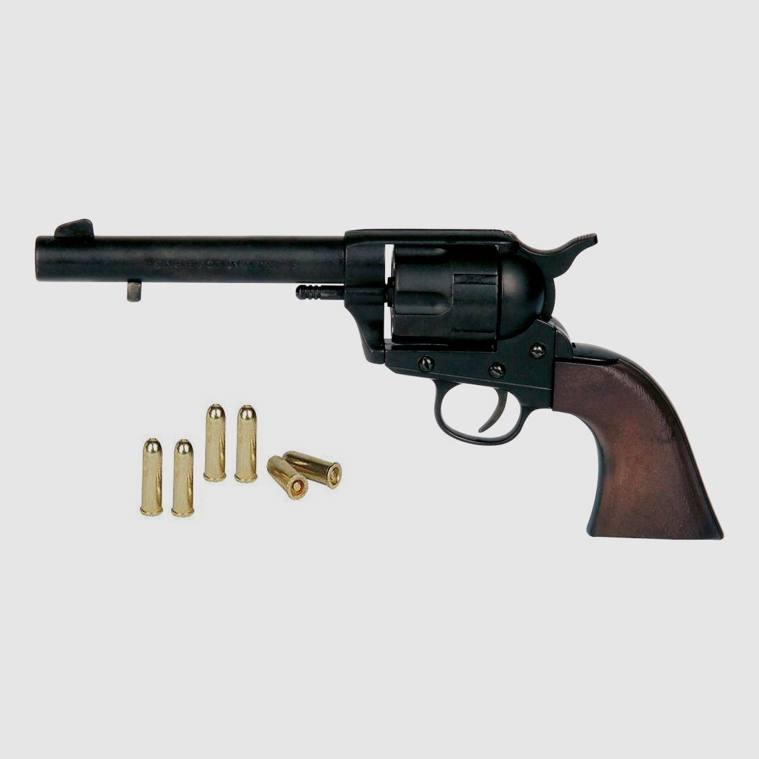 Western Revolver 45 Peacemaker schwarz