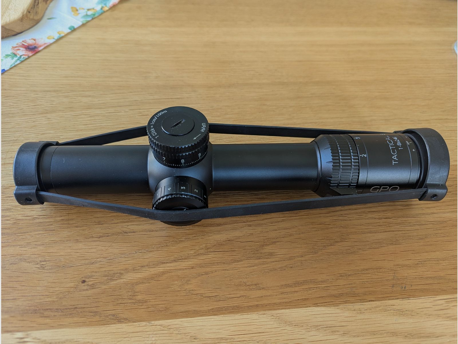 GPO TAC 1-8x24i FFP – LPVO für Jäger und Sportschützen, robust, Nachsatz-tauglich, 1. BE, top Glas