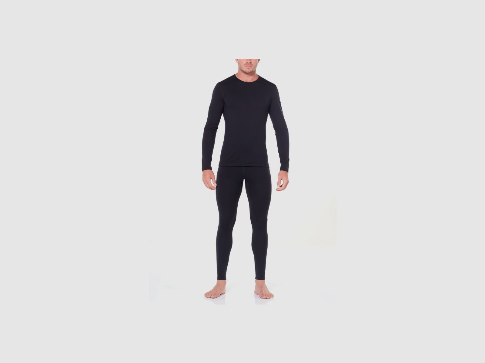 ICEBREAKER Merino 200 Oasis Long Sleeve Crewe Herren Black