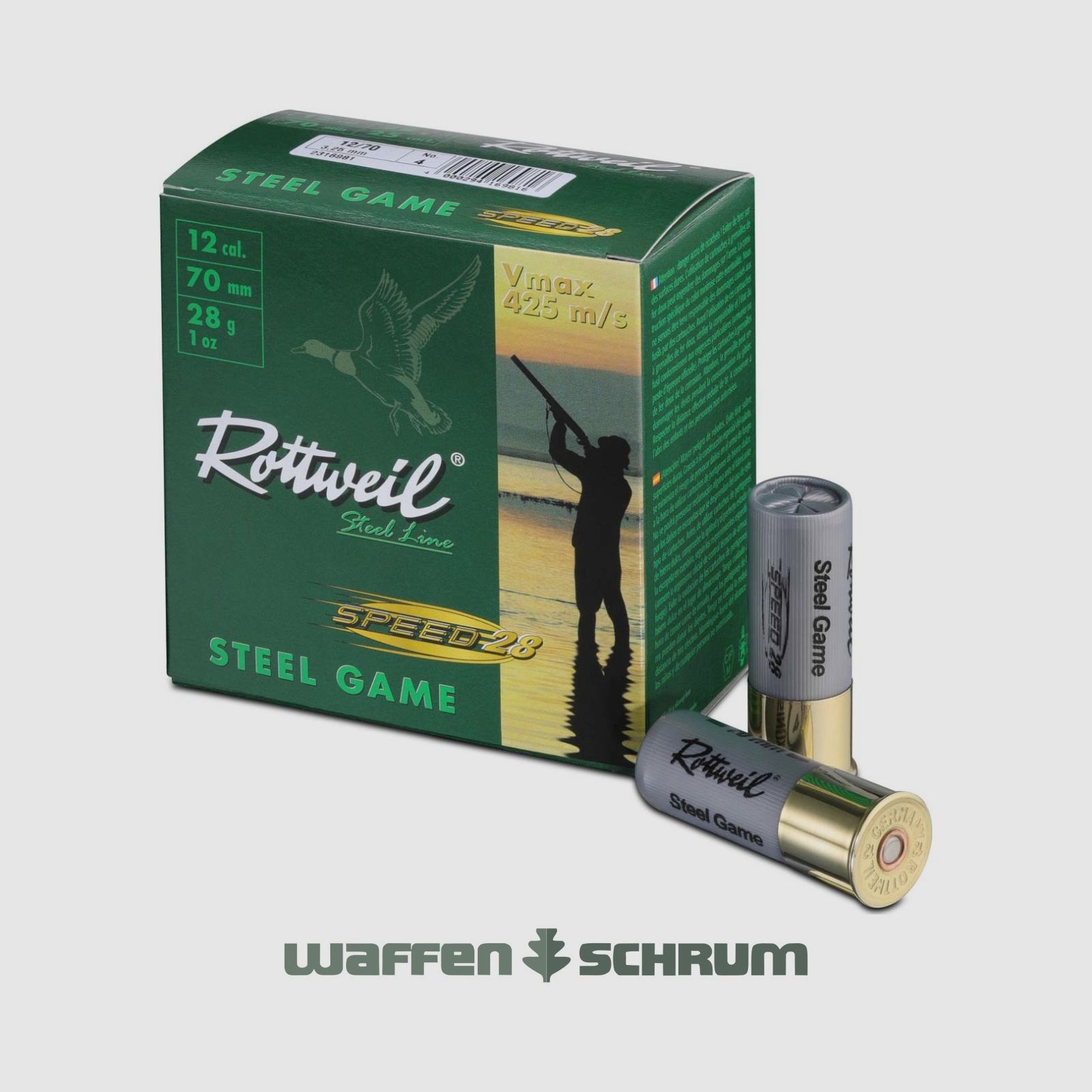 Rottweil Steel Game Speed 28 12/70 3.0mm - 28g