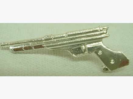 Abzeichen Pistole silber -