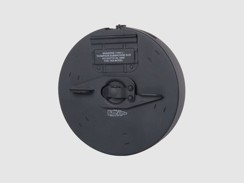 Hi Cap Thompson Military Drum Magazine 450 Rounds 6mm - Airsoft AEG / S-AEG