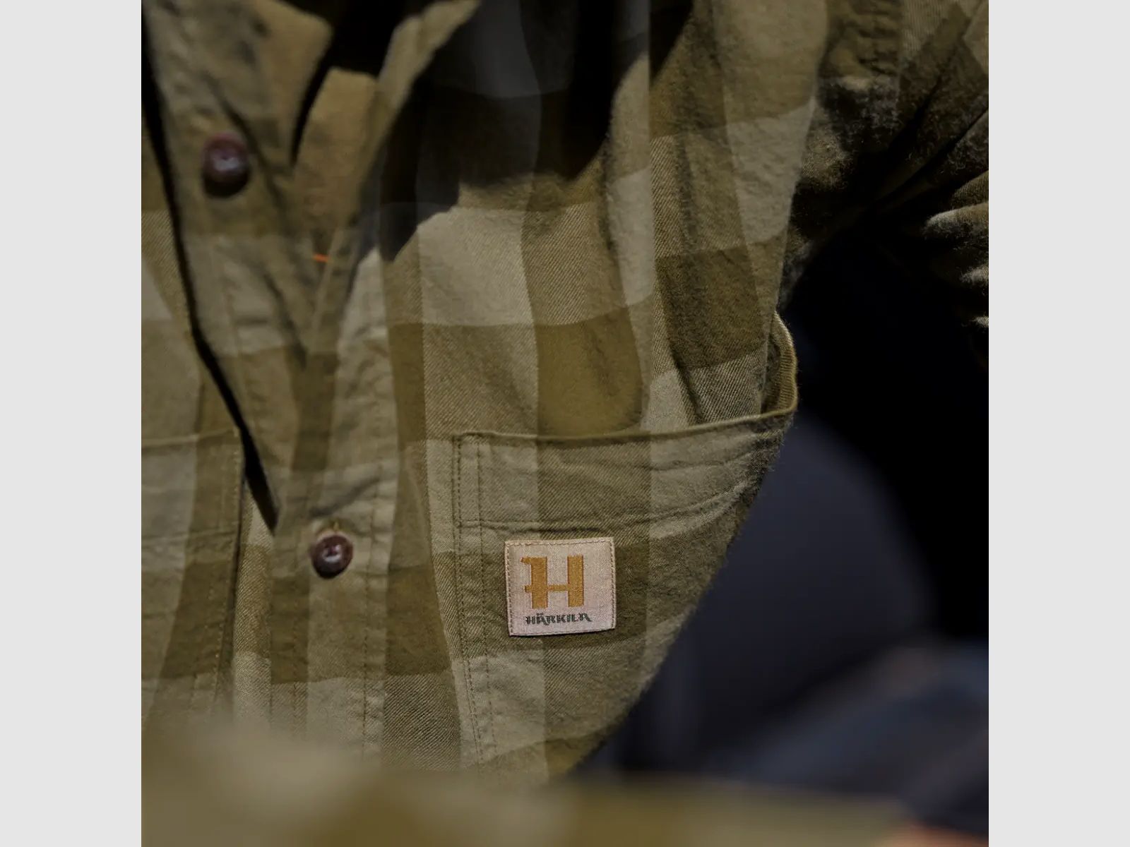 Härkila Scandinavian Hemd (Dark Olive Check)