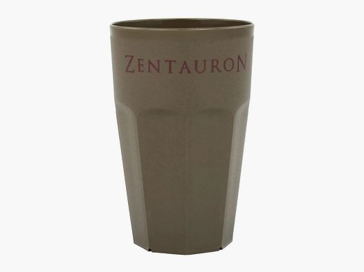 Zentauron coffee mug reusable 300 ml gray brown