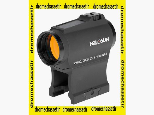 Kompaktes Rotpunktvisier Holosun HS503CU, Kreispunkt mit Picatinny-Montage, Solarpanel