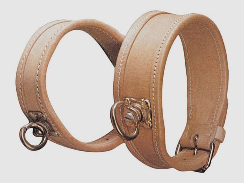 AKAH collier de soudure pour chiens de montagne en cuir fauve