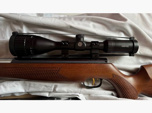 HW 97 5,5 + HAWKE Zielfernrohr + Export Feder + Zubehör Neu !