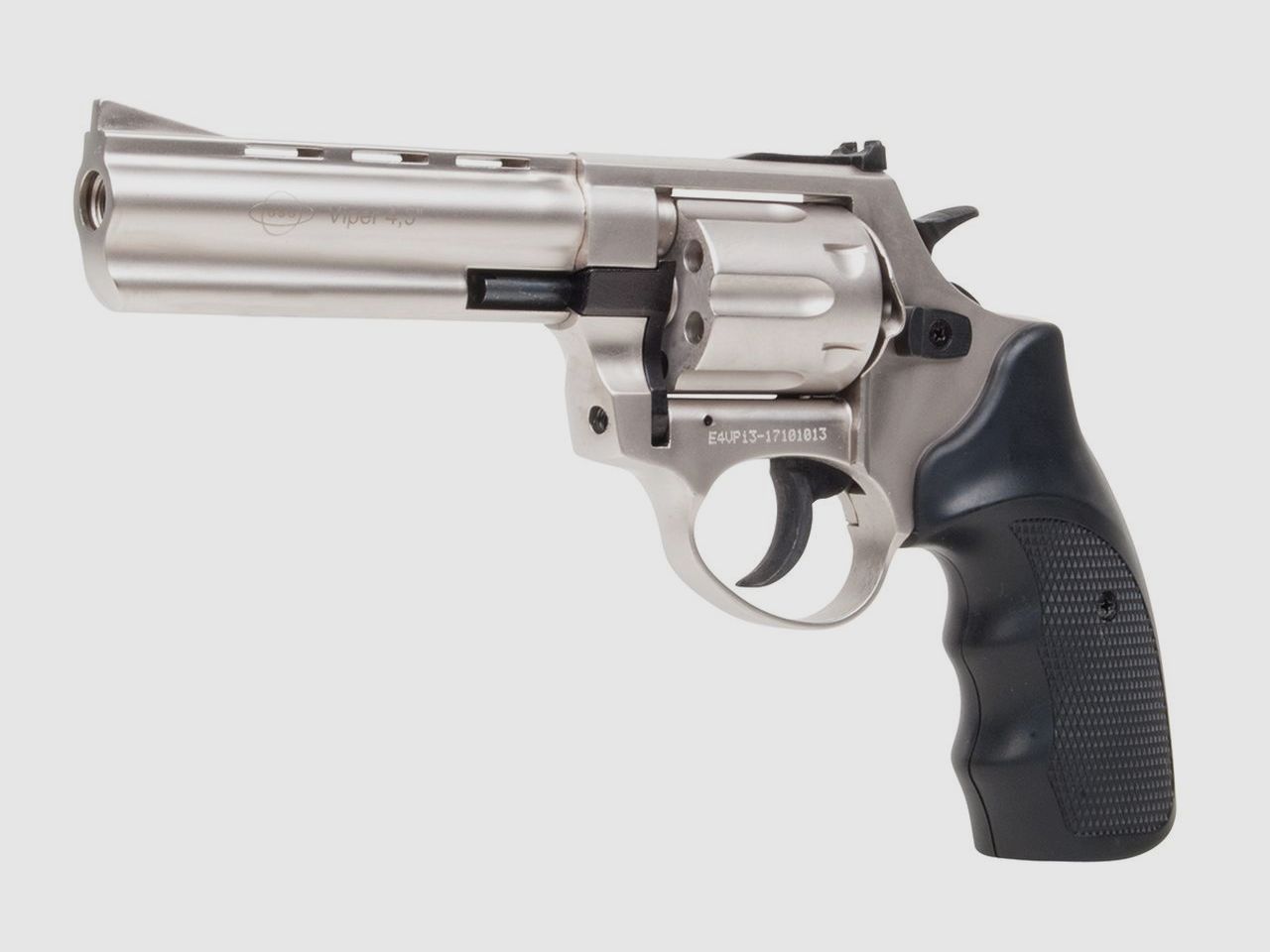 Revólver Ekol Viper de 4,5 pulgadas en versión niquelada 9mm R.Knall