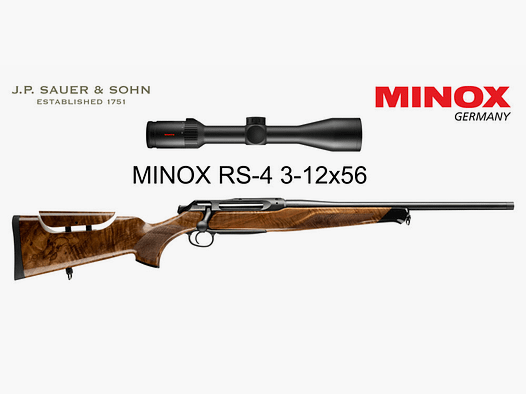 J.P. Sauer & Sohn Sauer 505 Ergo Lux Carabine à répétition HQ3 Pack d'équipement Élégance + VSR | 8.5x55 Blaser | MINOX RS-4 3-12x56