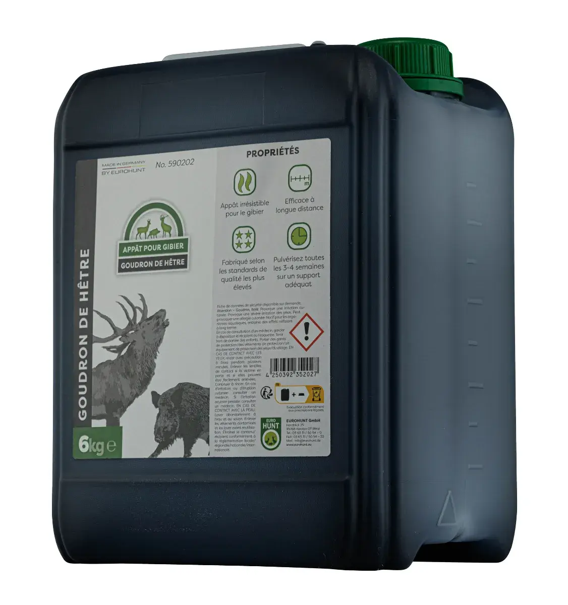 Catrame di faggio naturale 6 kg Eurohunt senza additivi, immagine 6 di 6
