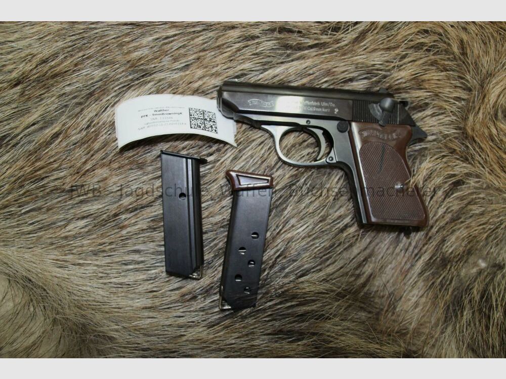 Walther PPK im Original-Karton mit 2 Magazinen 9mmBrowningK