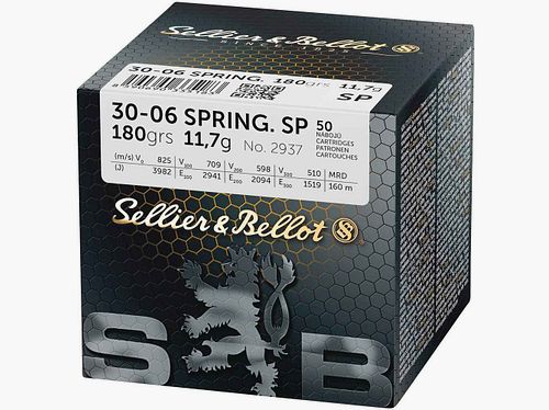 Jagd-Munition Sellier & Bellot .30-06 Spr. SP Teilmantel 11,7g/180grs. (50 ST)