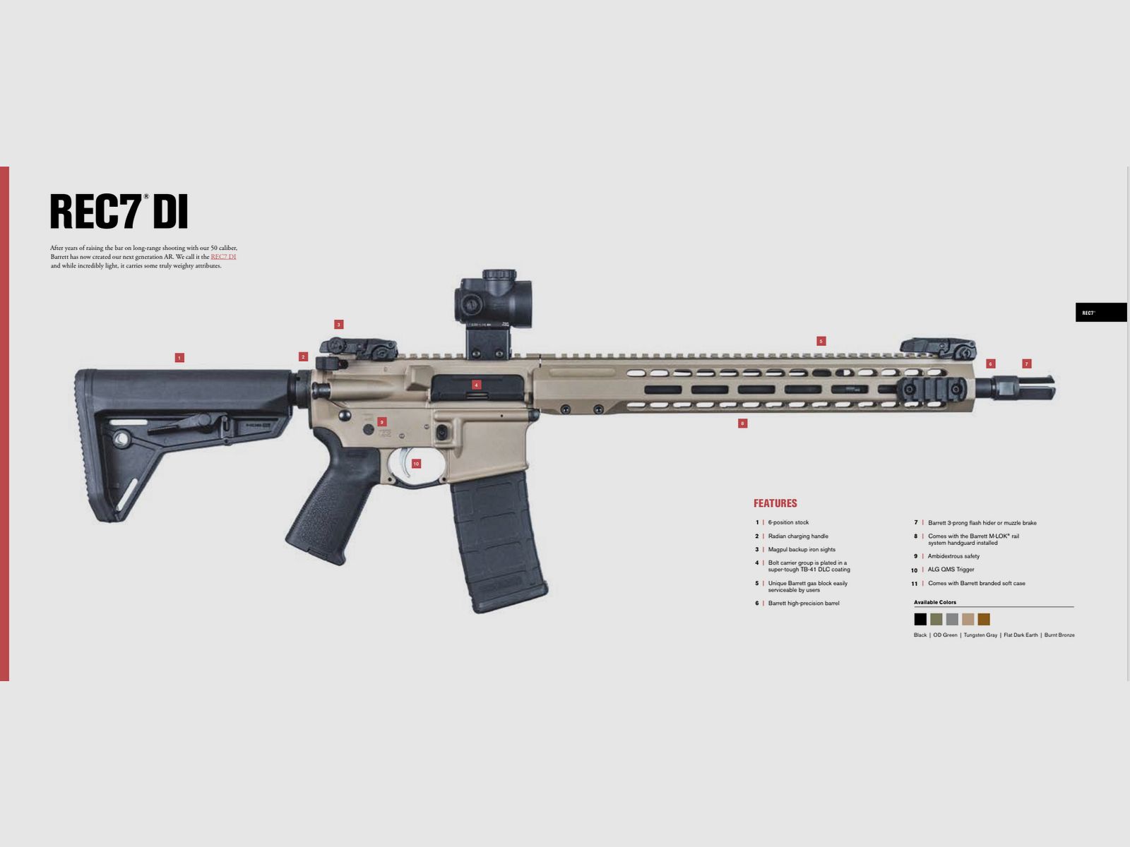 BARRET / BOLT ACTION GEWEER – SEMIAUTOMATISCH / ALLE MODELLEN, afbeelding 8 van 9