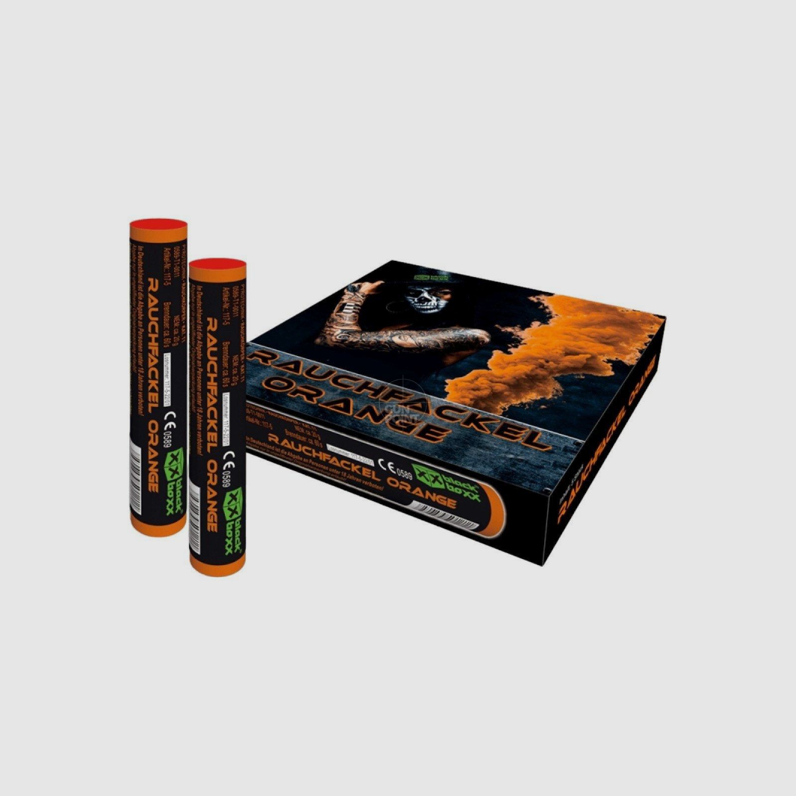 Blackboxx Rauchfackel 5er Pack 60 Sek. - Orange