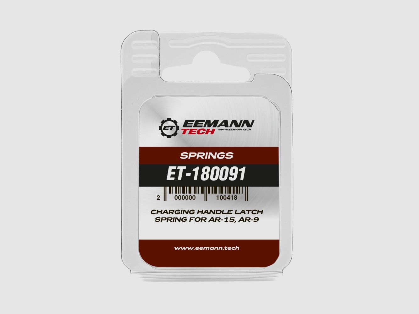 Latch spring for Eemann Tech charging handle for AR-15, AR-9, image 3 of 3