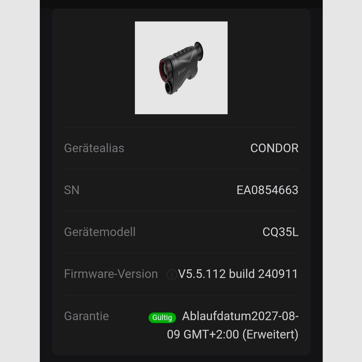 Hikmicro Condor CQ35L LRF, Bild 5 von 5