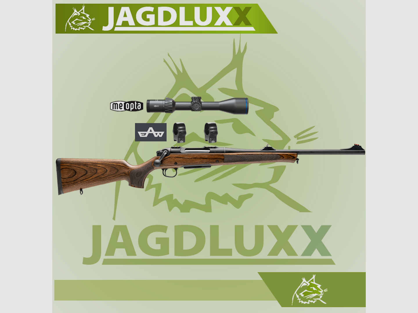 Haenel JAEGER NXT .308 Win completo con ottica Meopta Meohunter